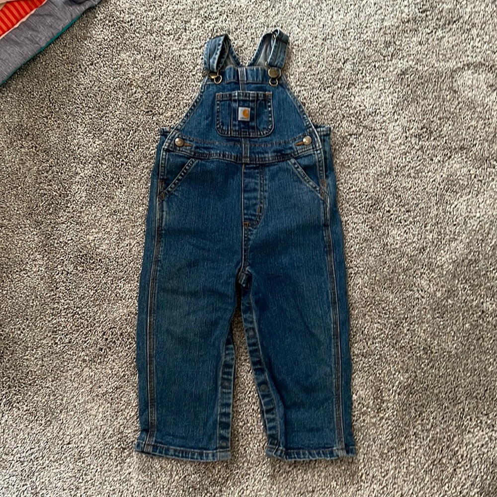 Carhartt BOYS' WASHED DENIM BIB OVERALL